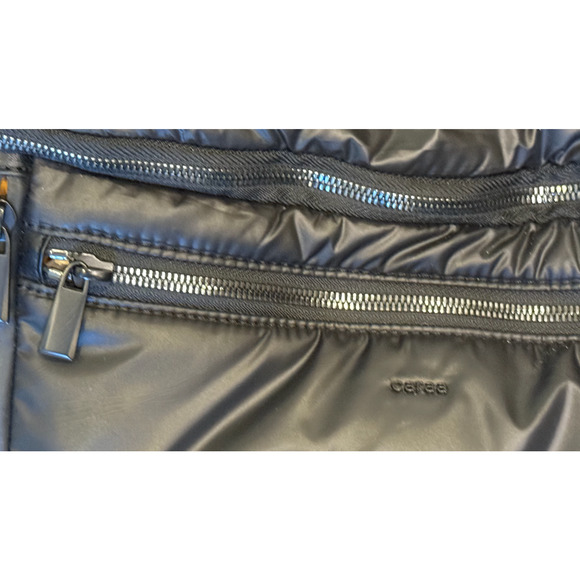 NEW CARAA FREE PEOPLE BLACK LARGE CROSSBODY SLING BAG - Picture 12 of 13